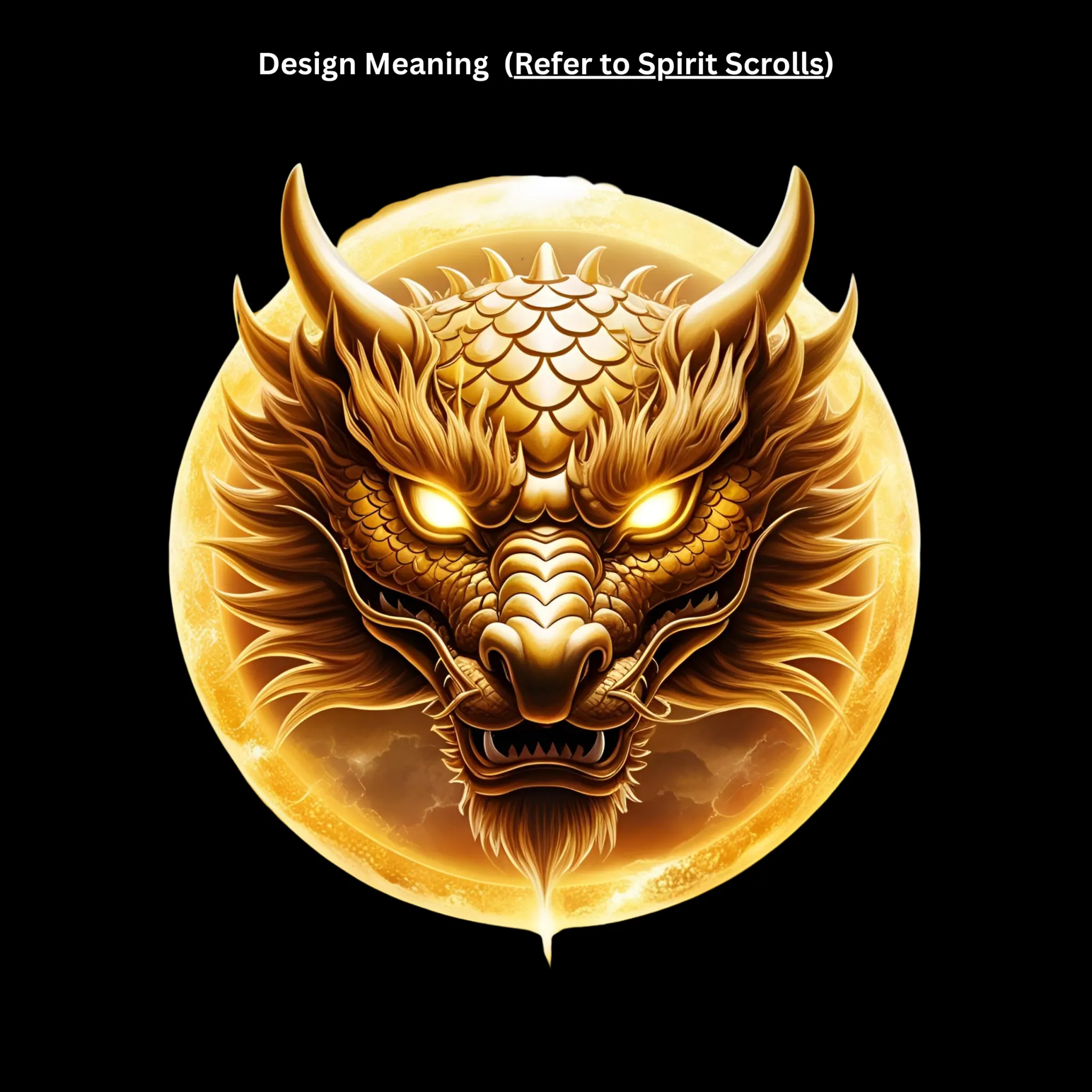 Golden eclipse dragon oversized Tee - Image 4