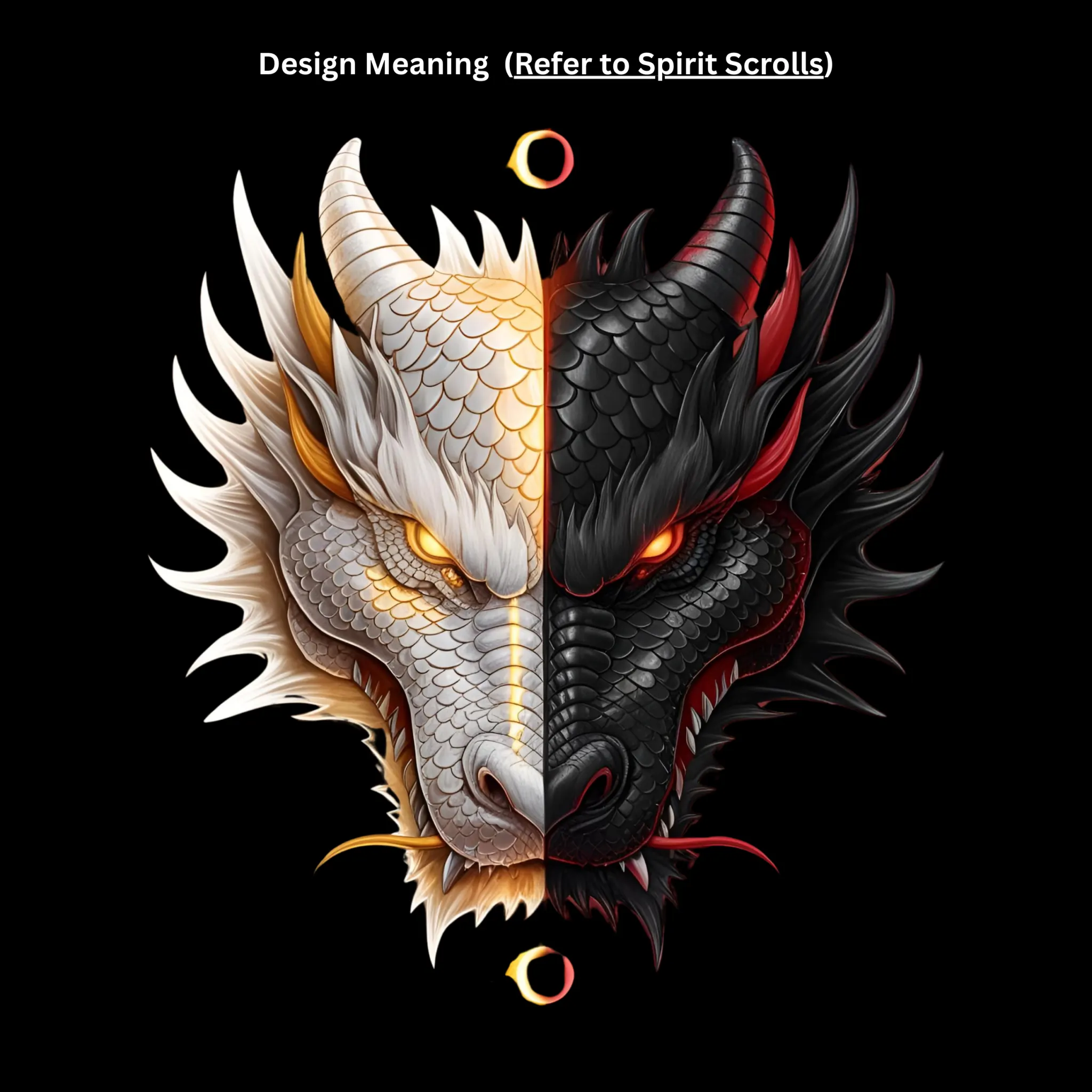 Yin Yang Dragon oversized Tee - 4