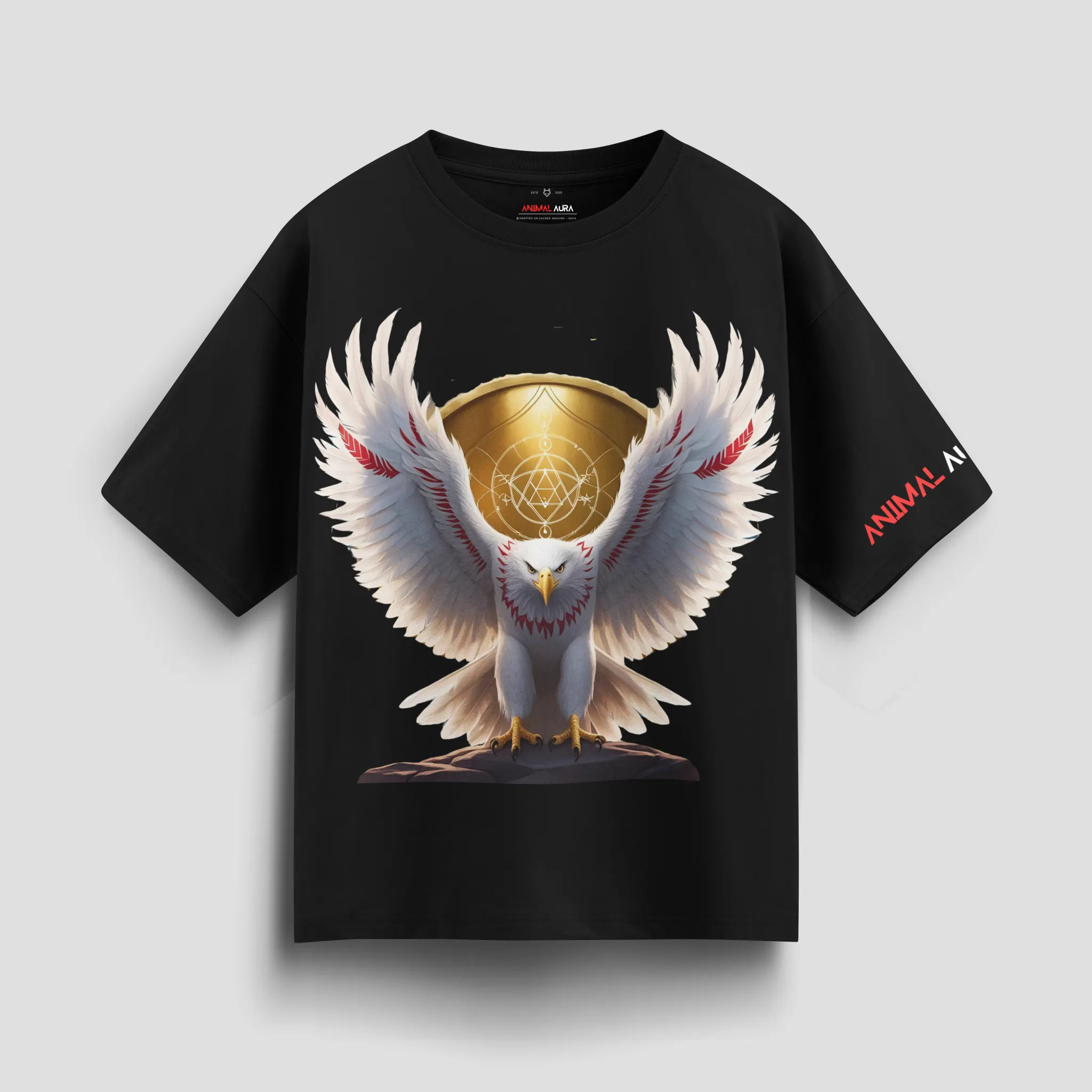 Divine Gatekeeper Eagle Oversized Tee
