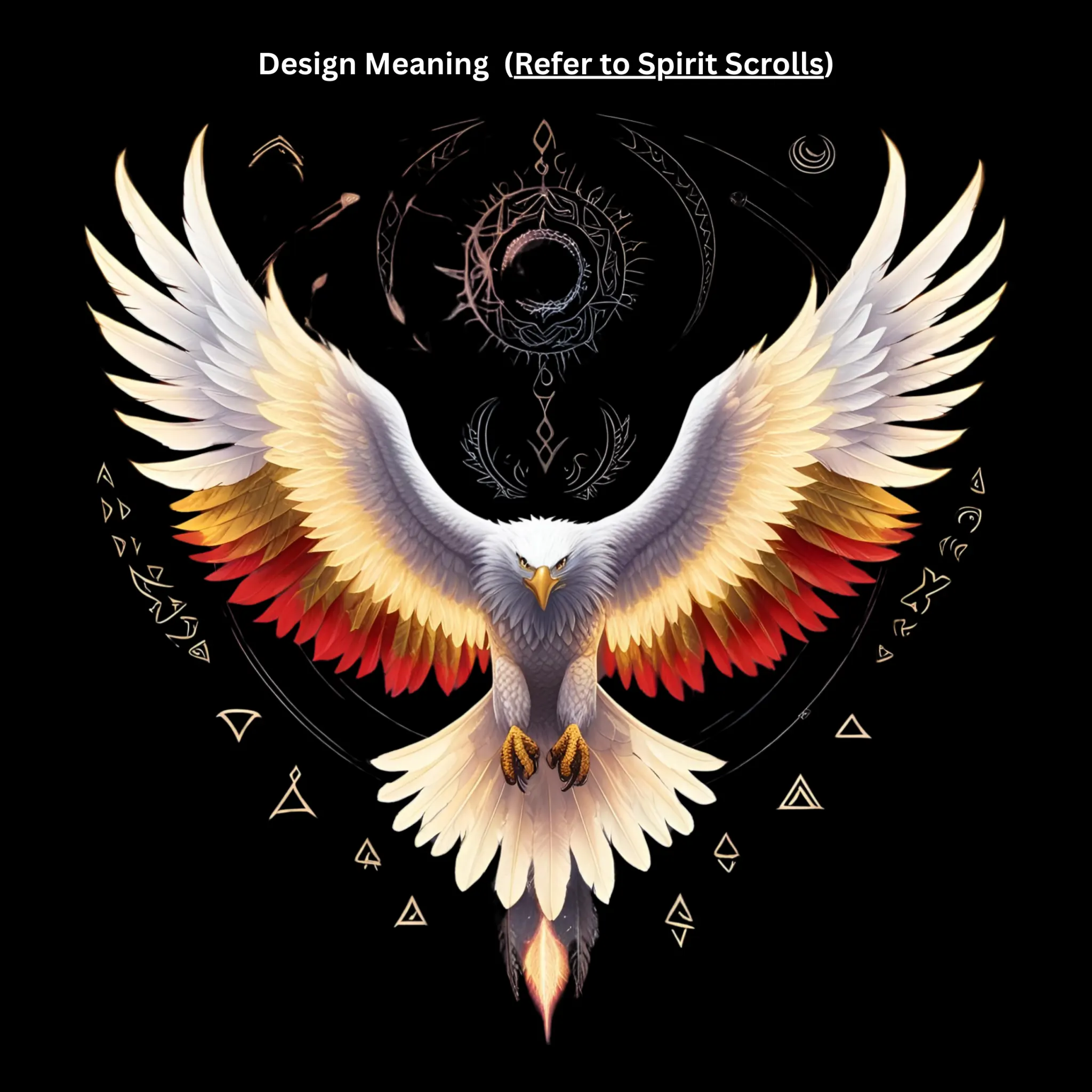 Eternal Sky Eagle Oversized Tee - Image 4