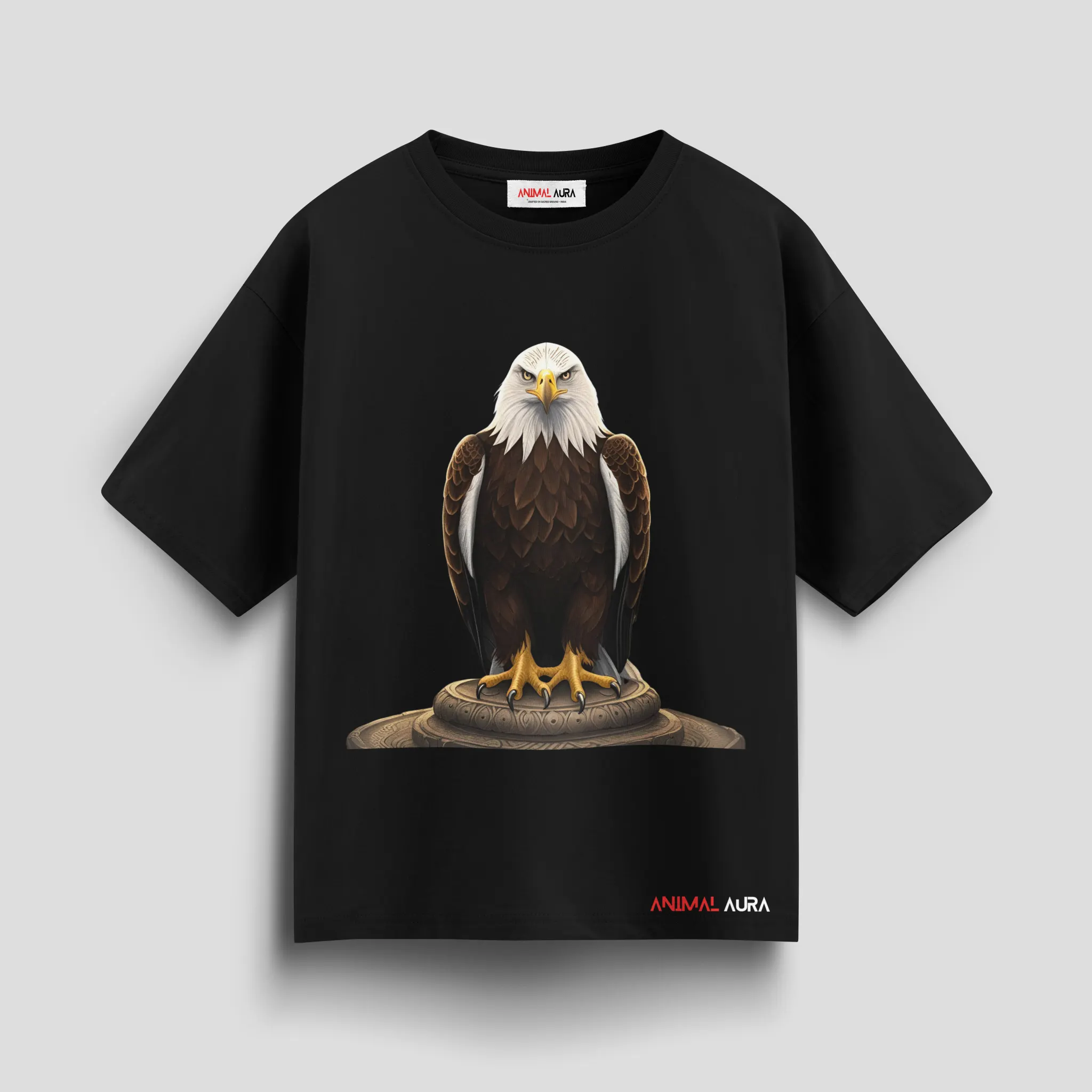 Silent Watcher Eagle Oversized Tee