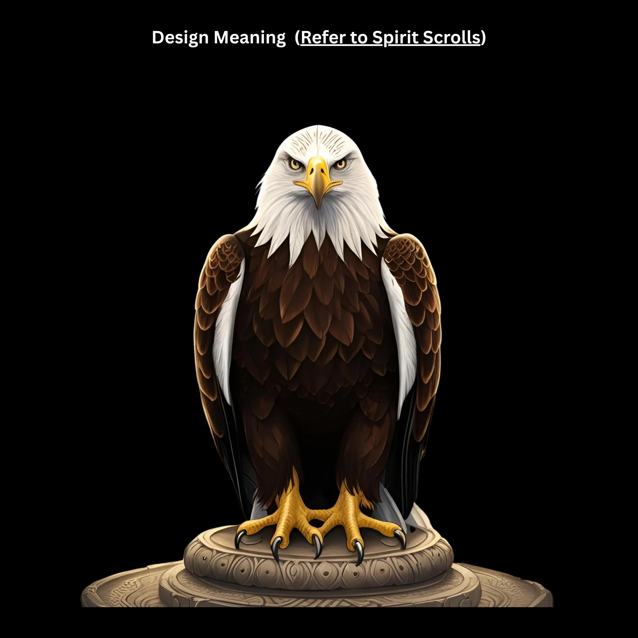 Silent Watcher Eagle Oversized Tee - Image 4