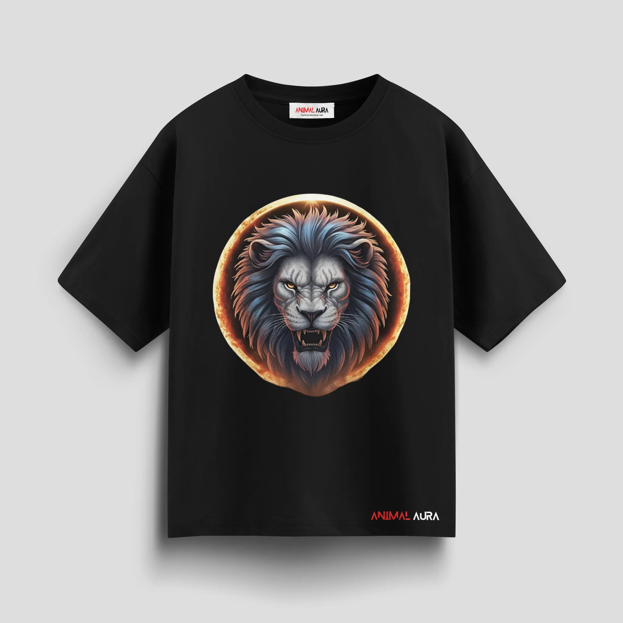 Eclipse Guardian Lion Oversized Tee