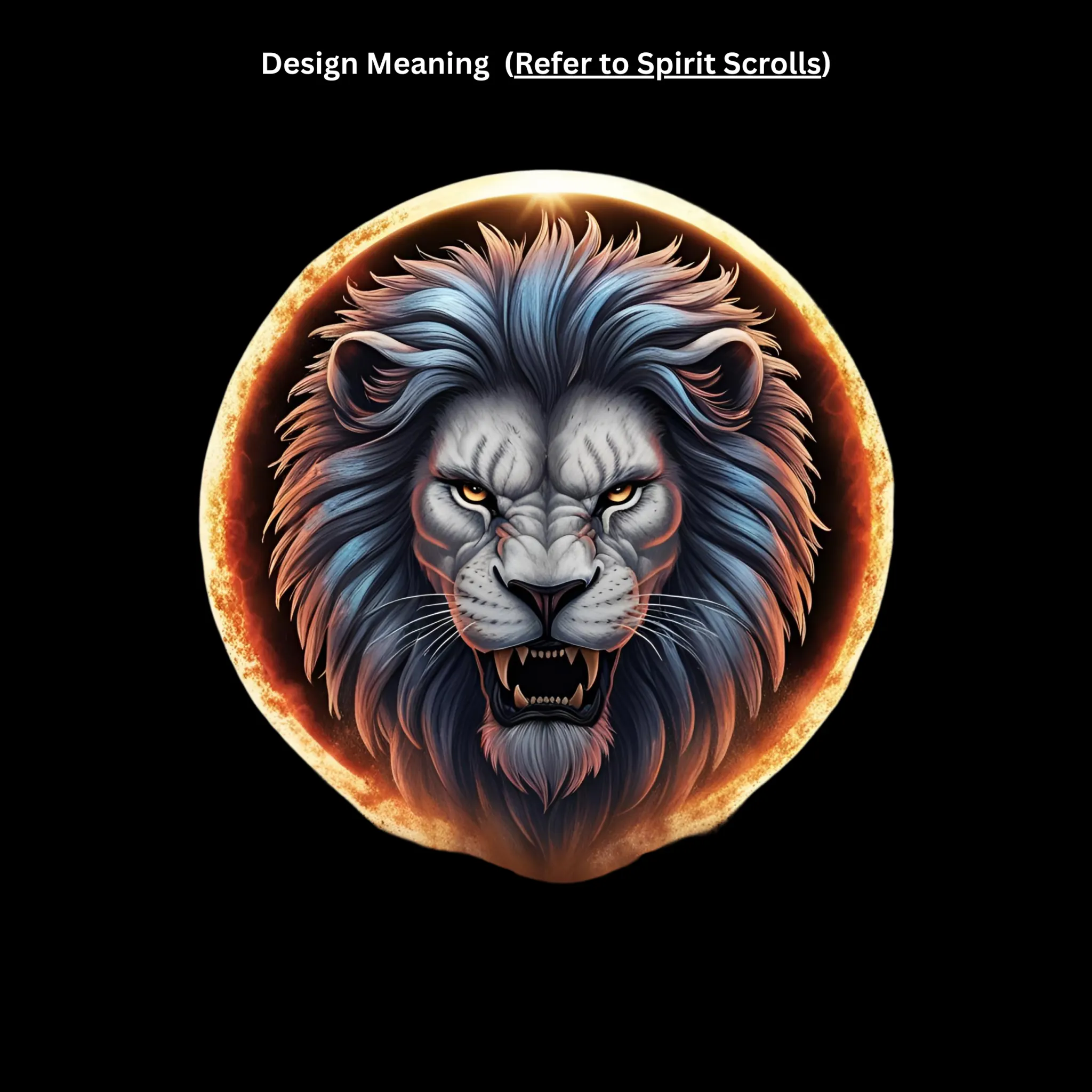 Eclipse Guardian Lion Oversized Tee - Image 4