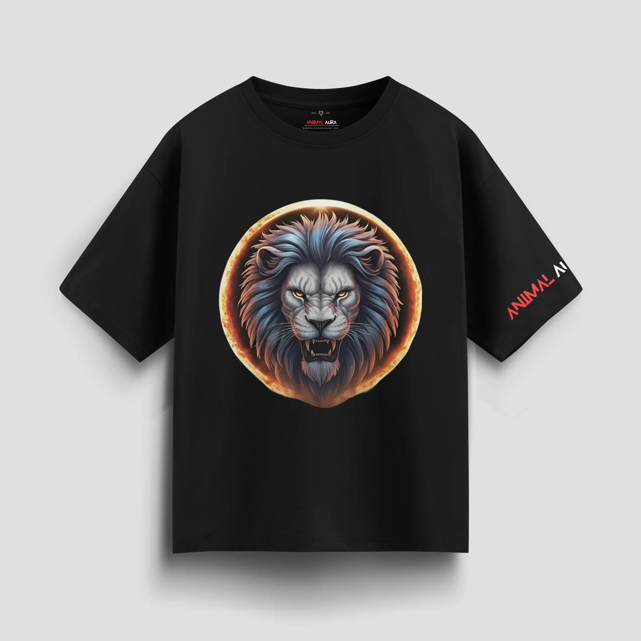 Eclipse Guardian Lion Oversized Tee