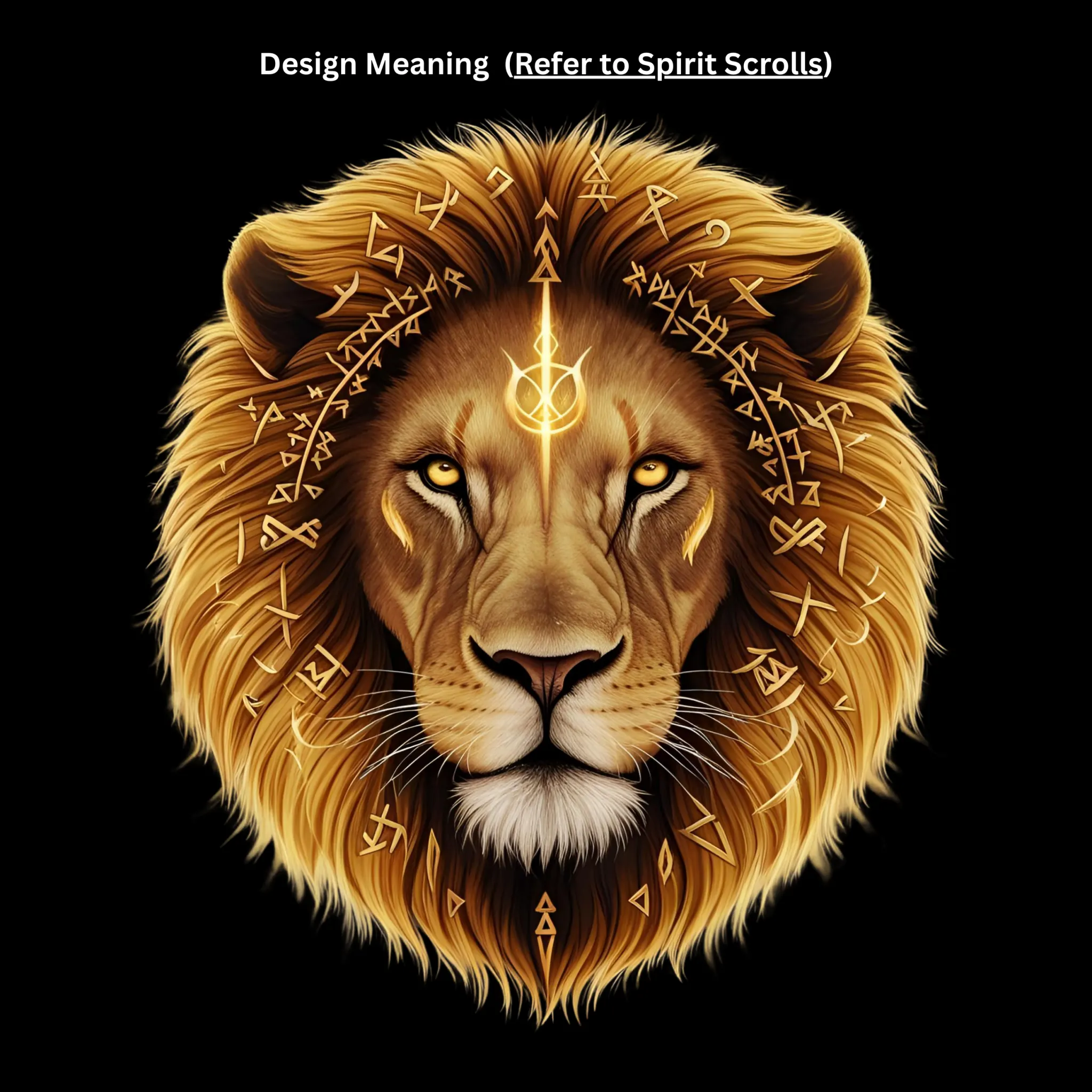 Divine Protector Lion Oversized Tee - Image 4