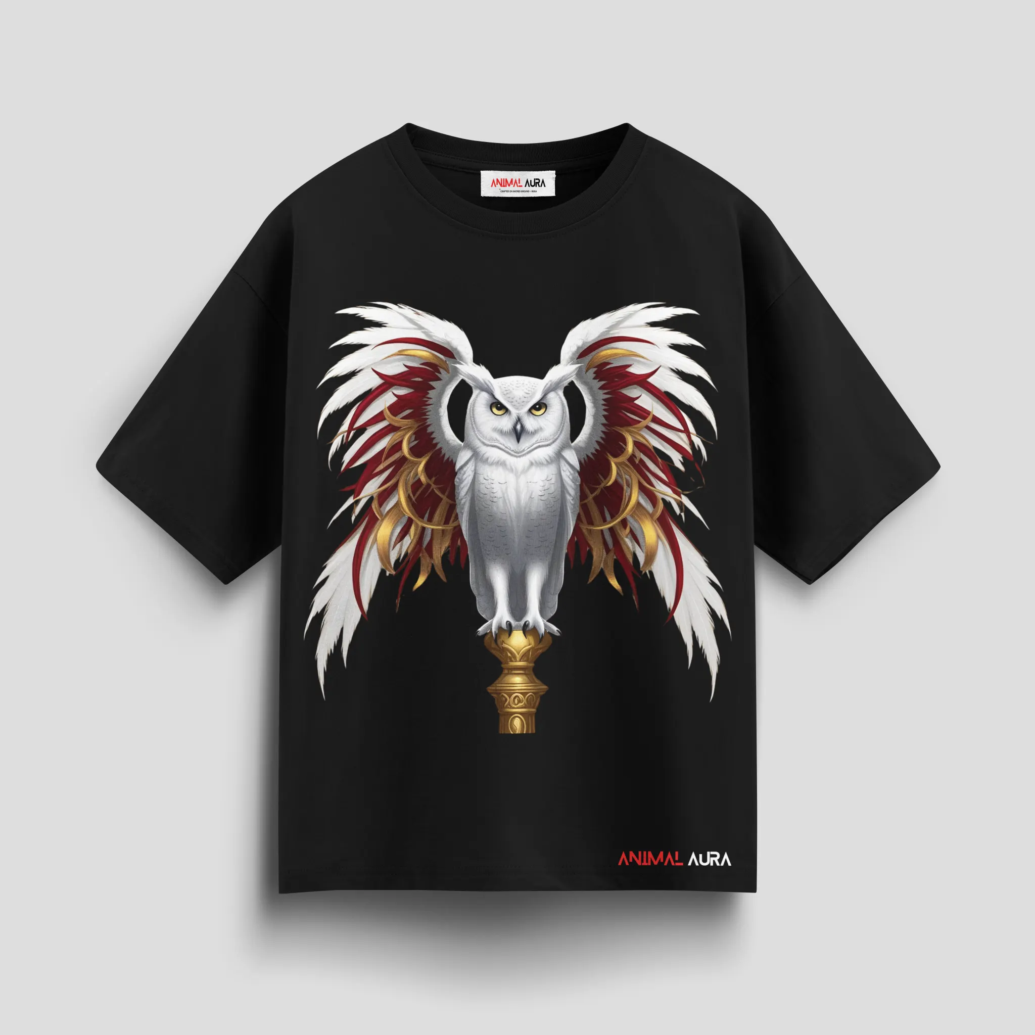 Sacred Bloodline Owl Oversized Tee