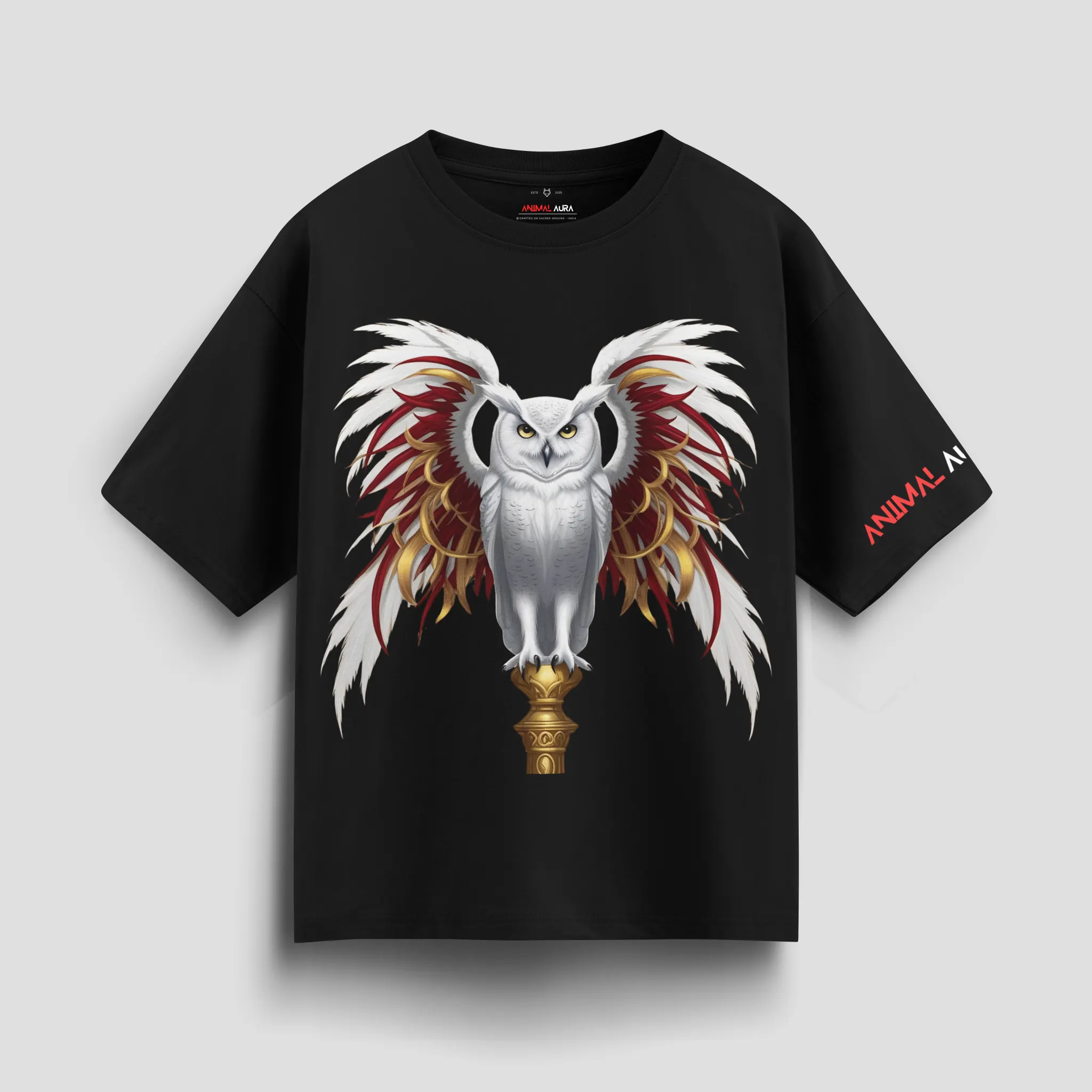 Sacred Bloodline Owl Oversized Tee