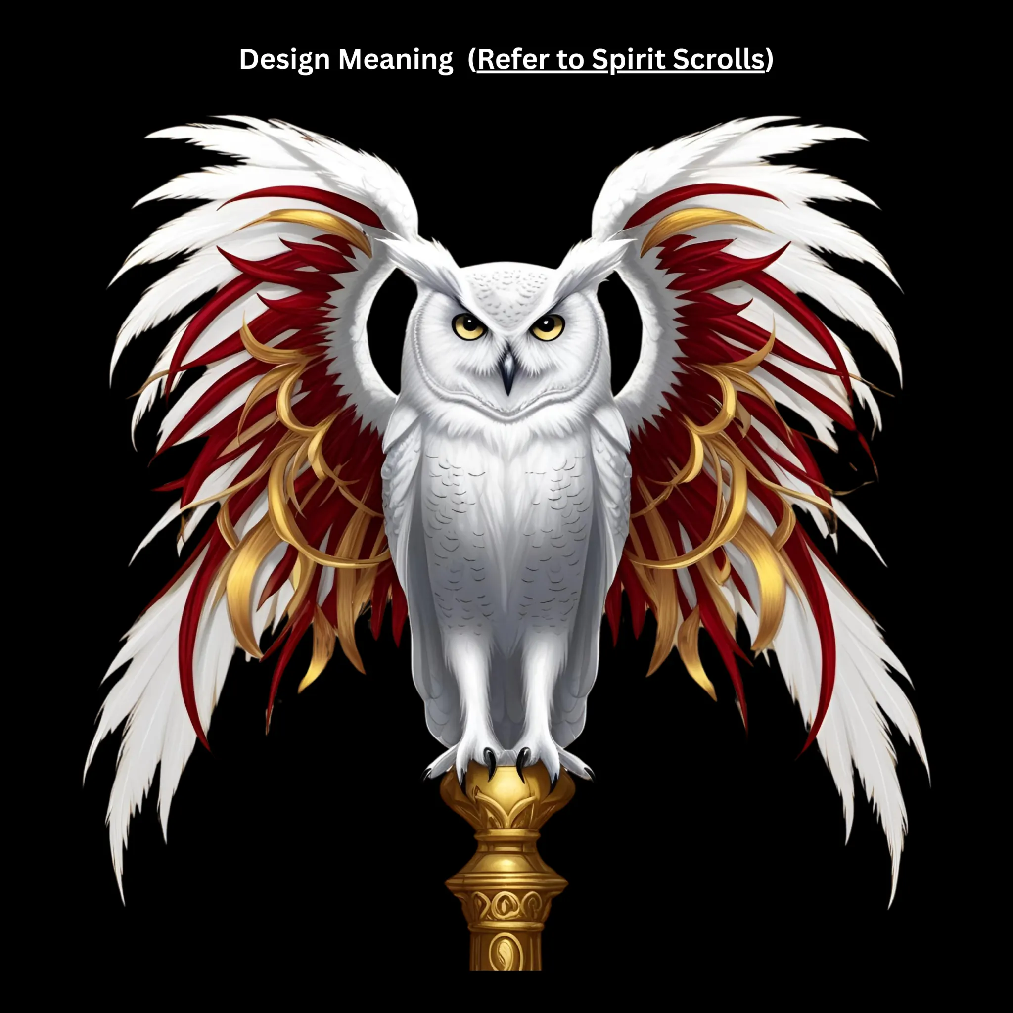 Sacred Bloodline Owl Oversized Tee - 4