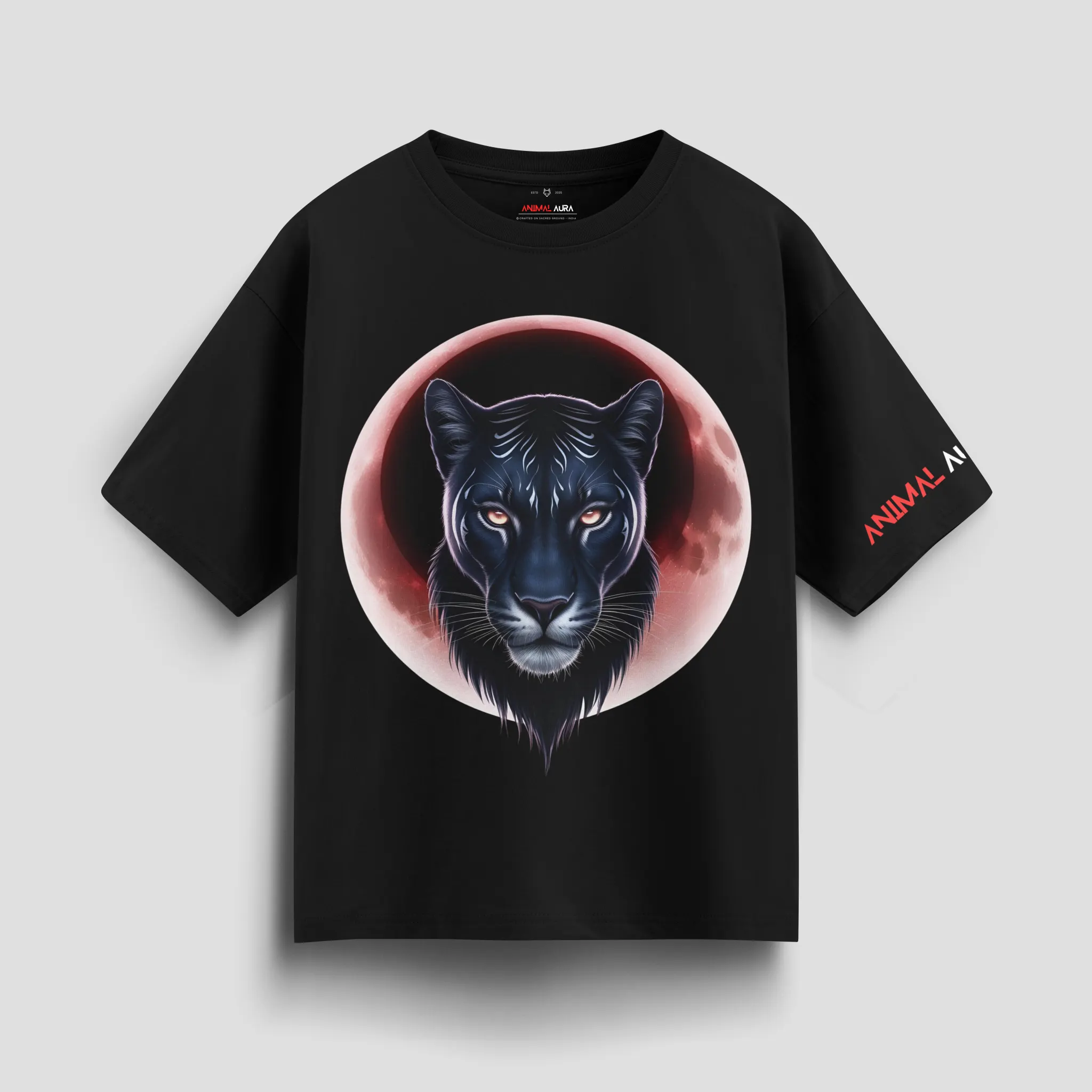 Blood Moon Panther Oversized Tee