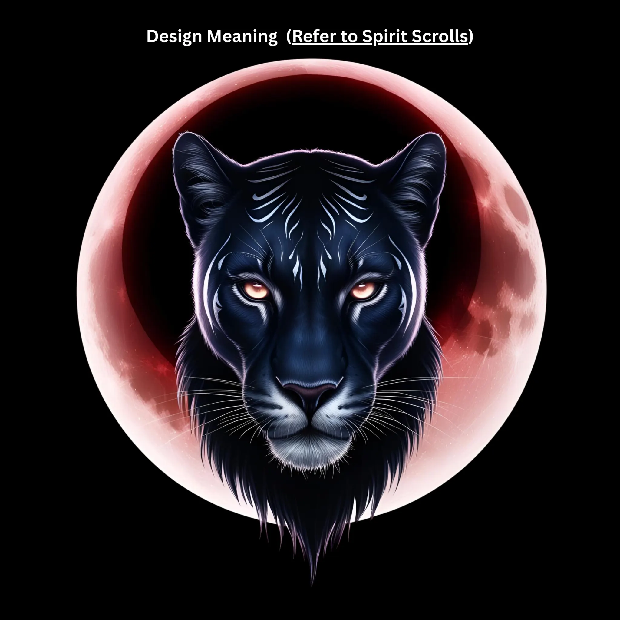 Blood Moon Panther Oversized Tee - 4