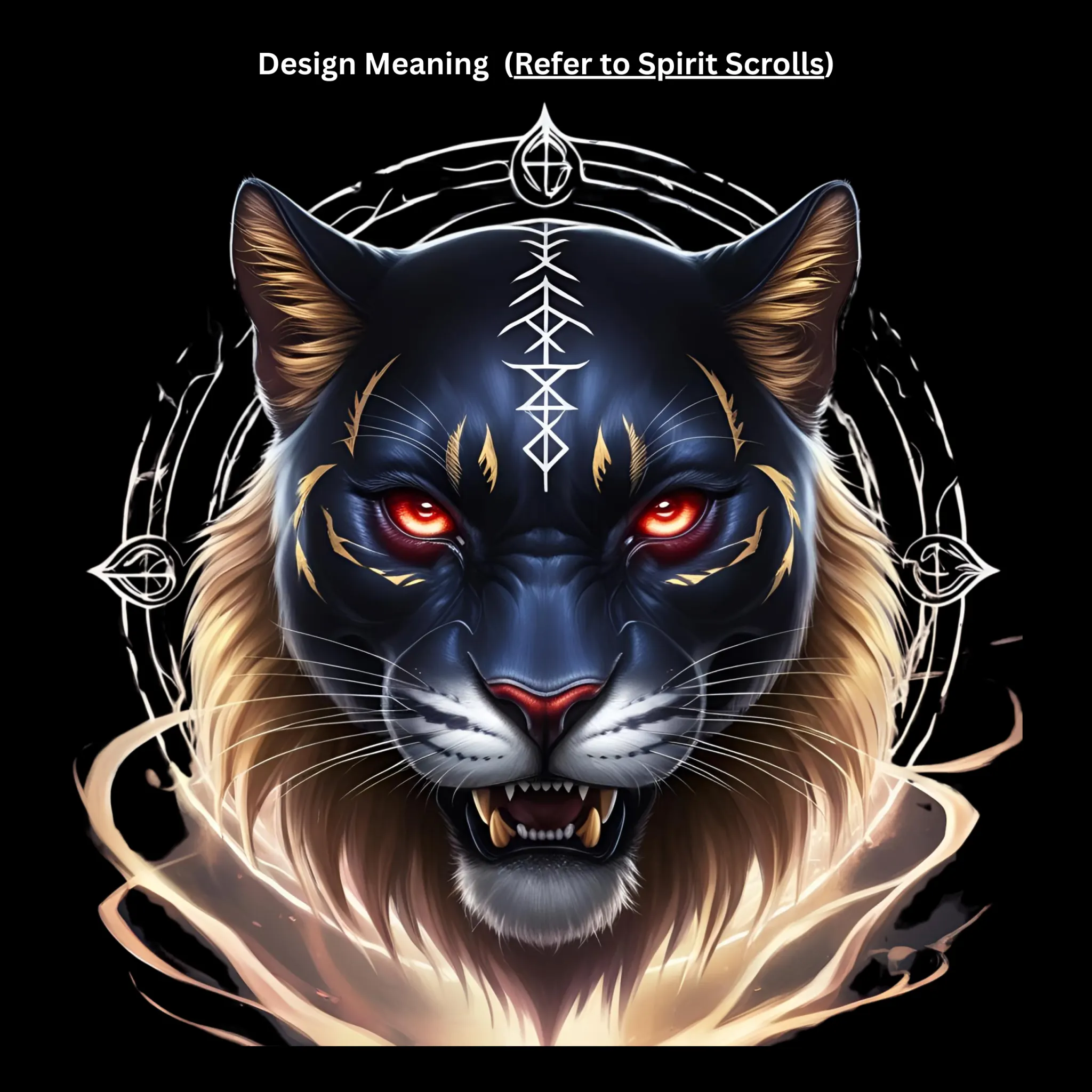 Celestial Panther Oversized Tee - Image 4