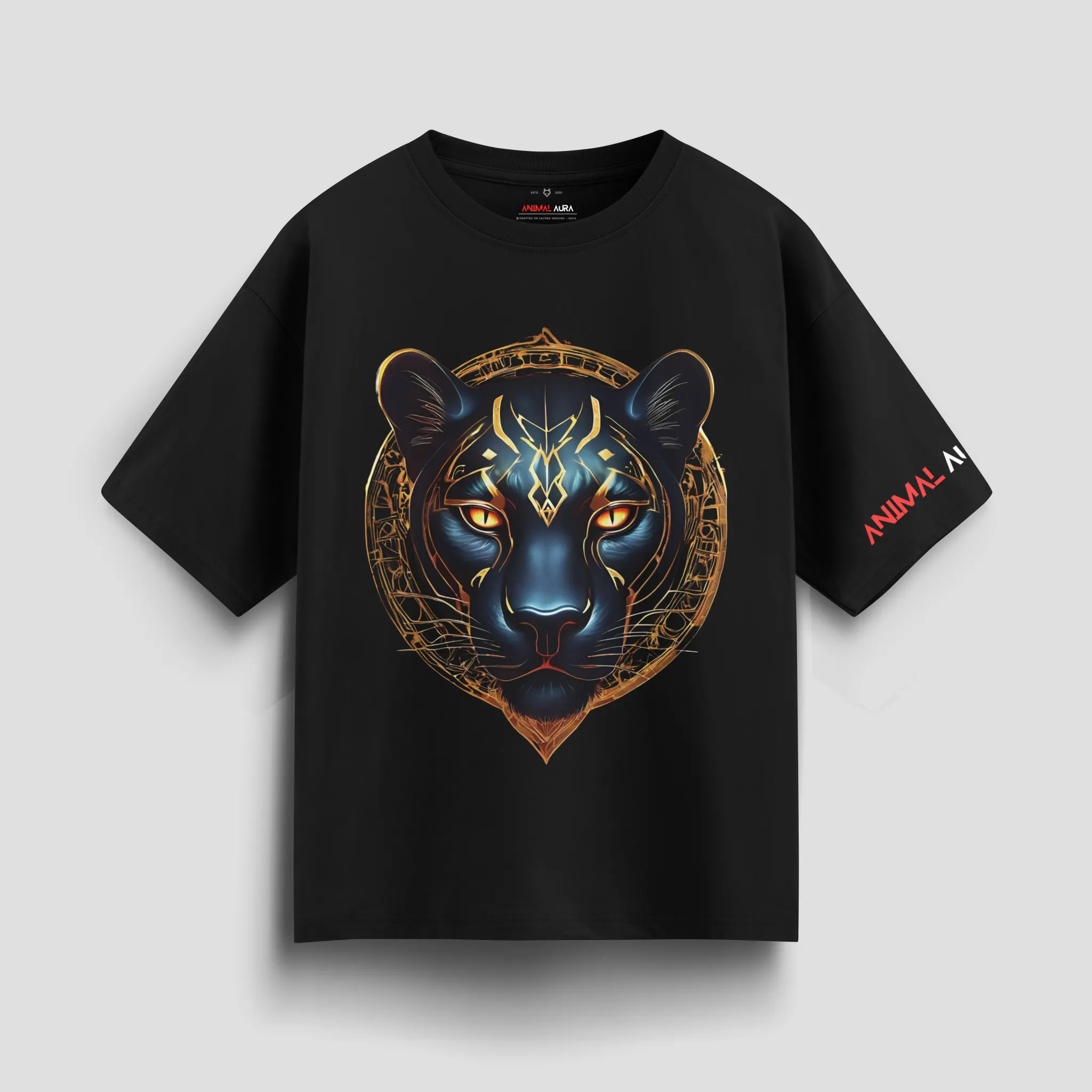 Golden Rune Panther Oversized Tee