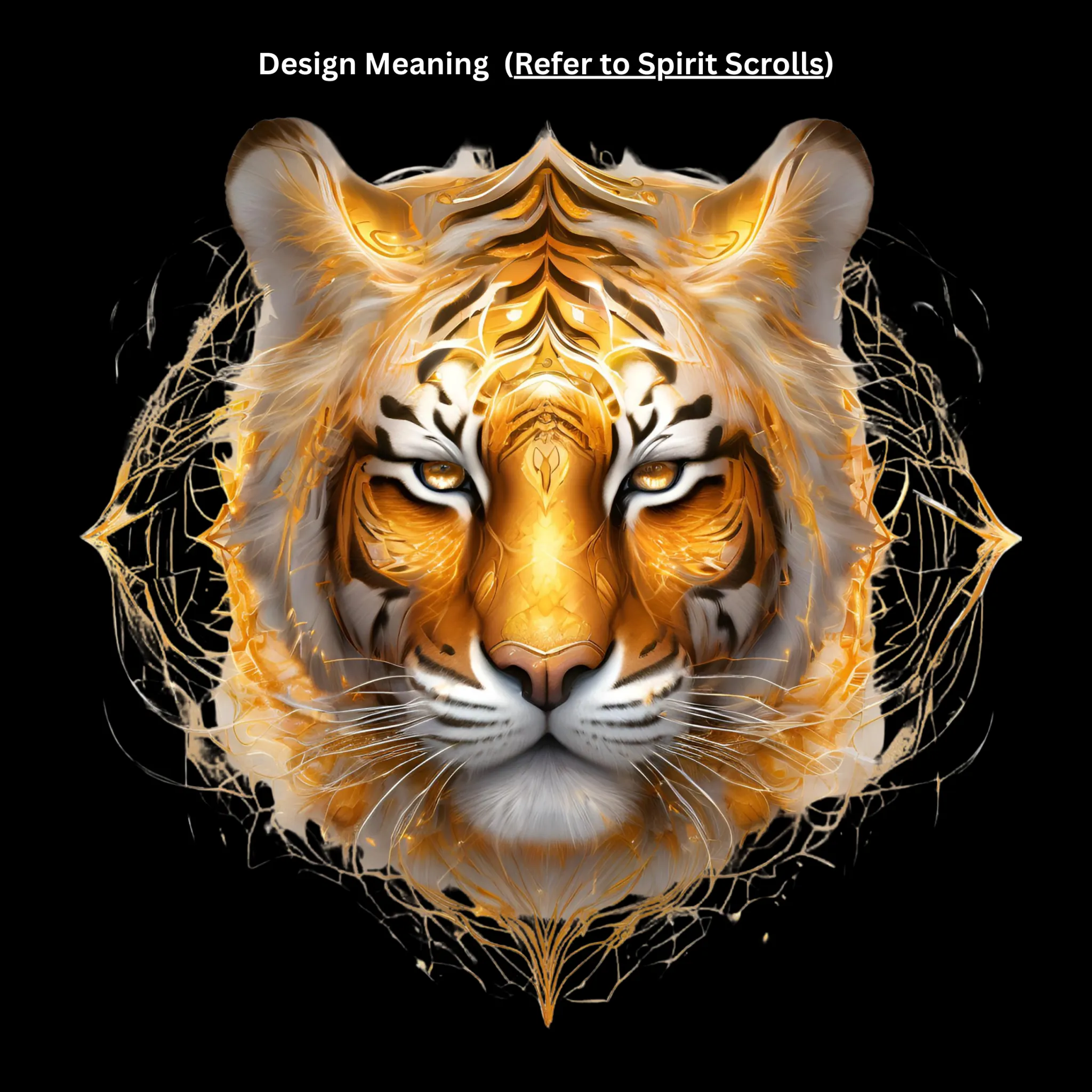 Crimson Spirit Tiger Oversized Tee - Image 4