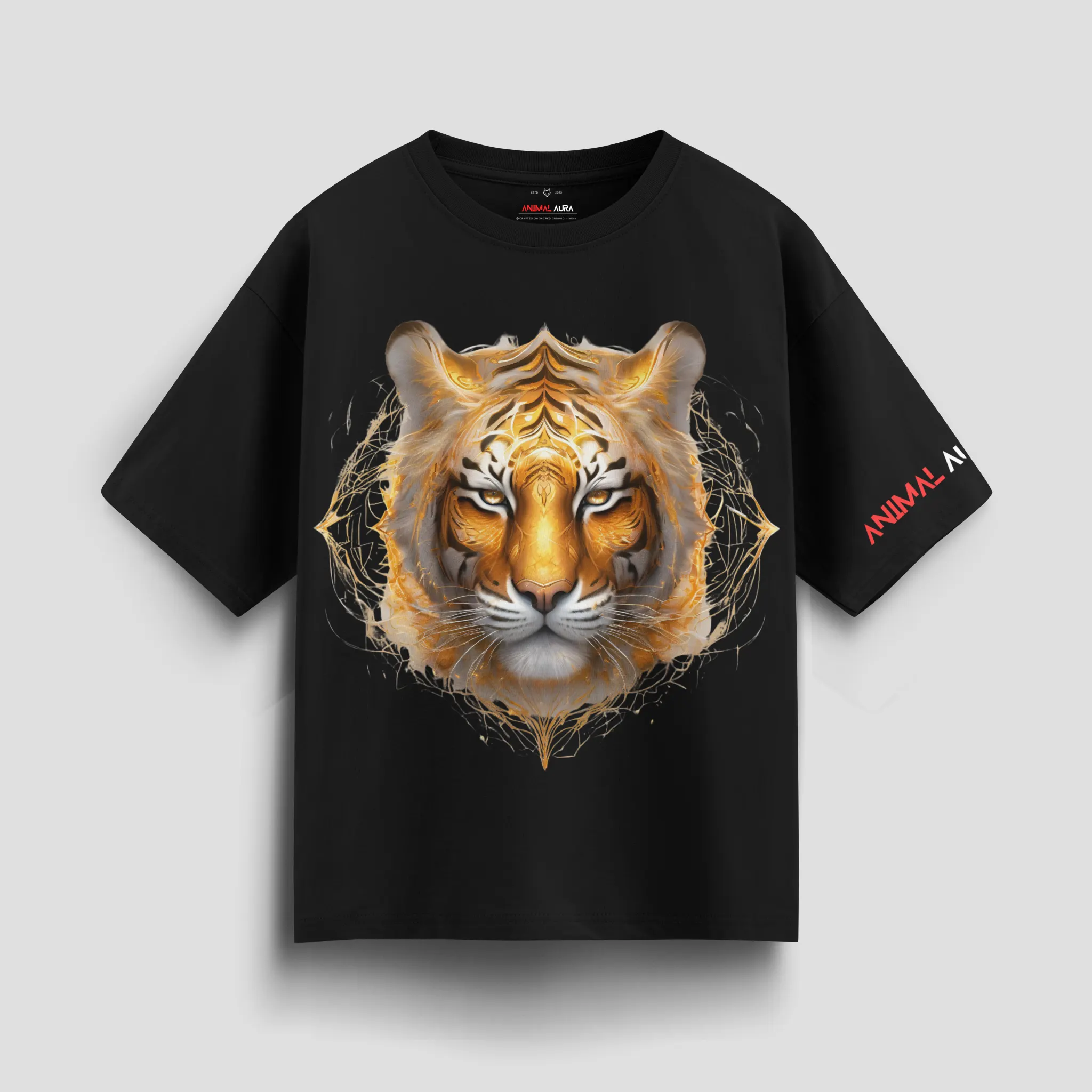 Crimson Spirit Tiger Oversized Tee