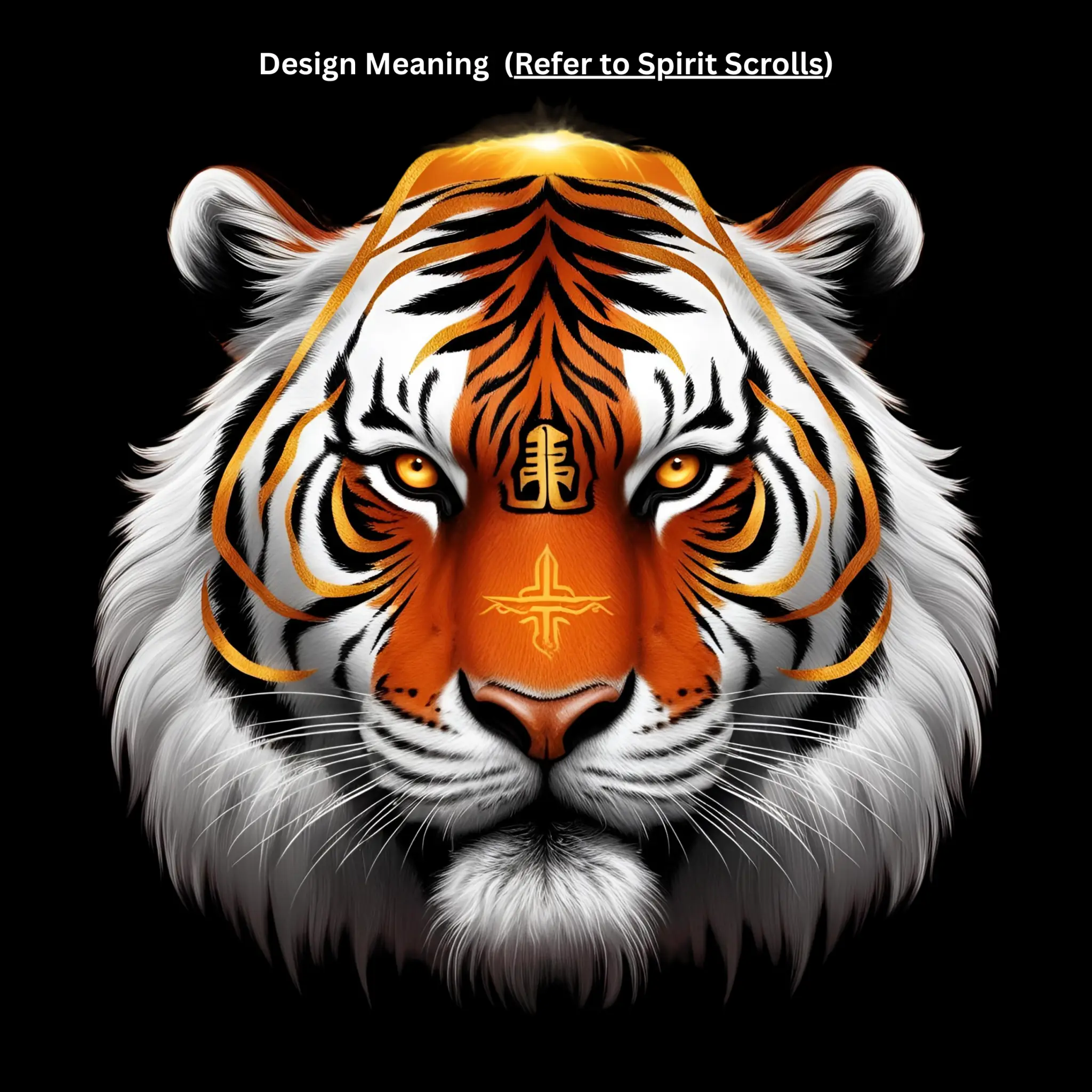 Golden Rune Tiger Oversized Tee - Image 4