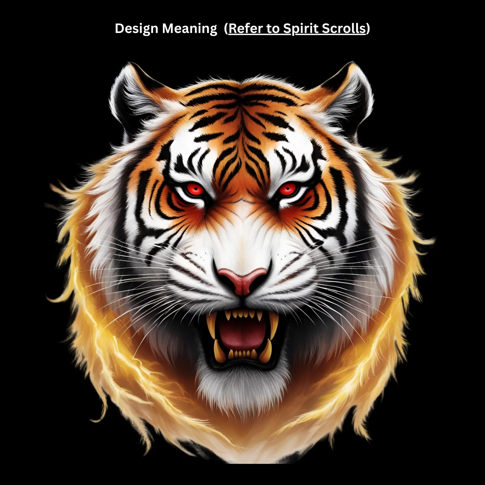 Red Eye Tiger Oversized Tee - Image 4