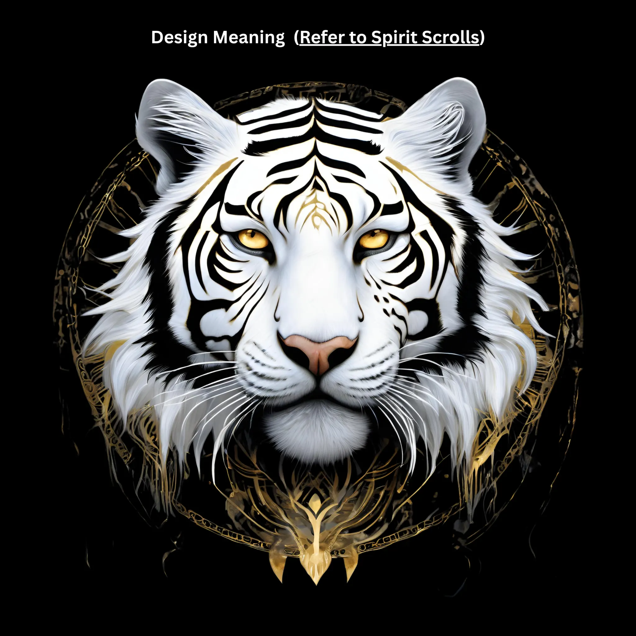 White Seer Tiger Oversized Tee - 4