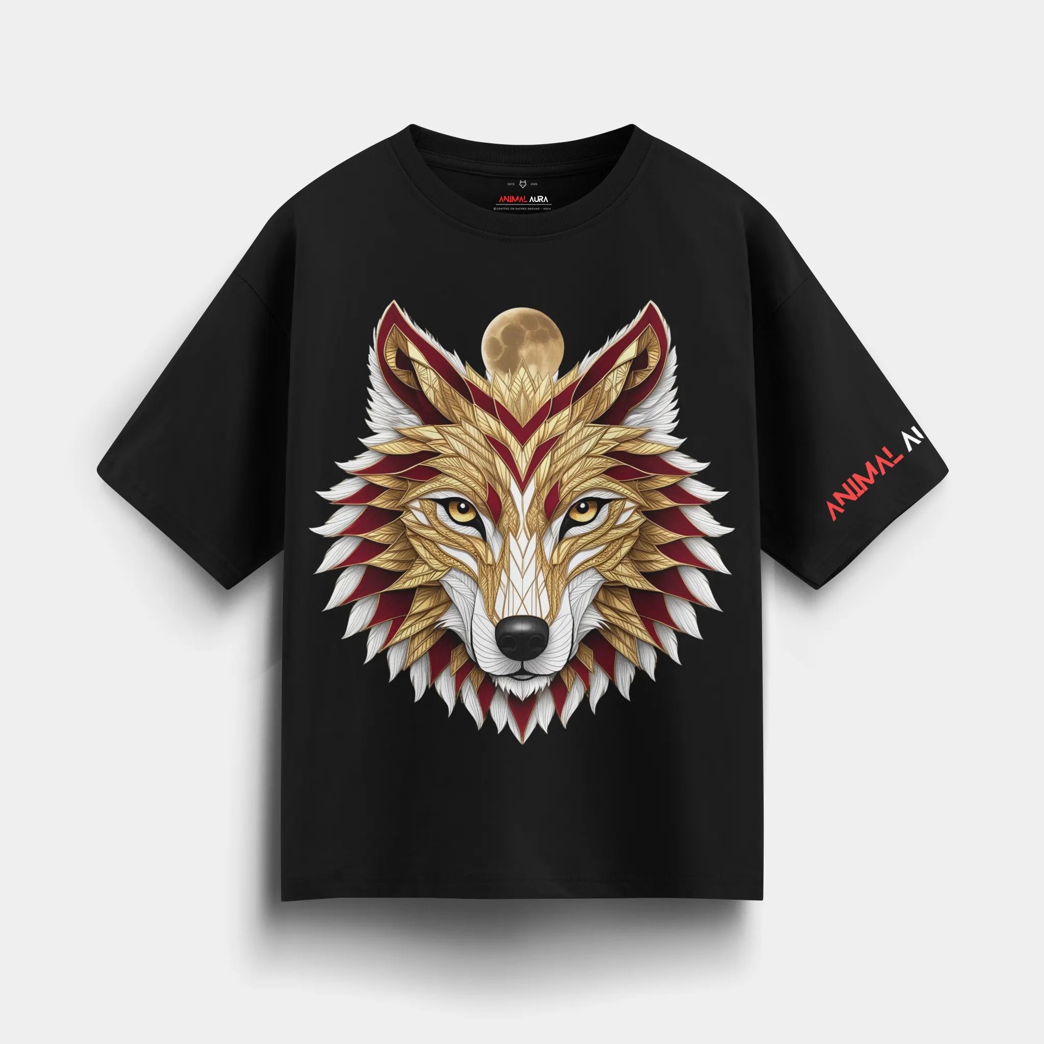 Arcane Guardian Wolf Oversized Tee