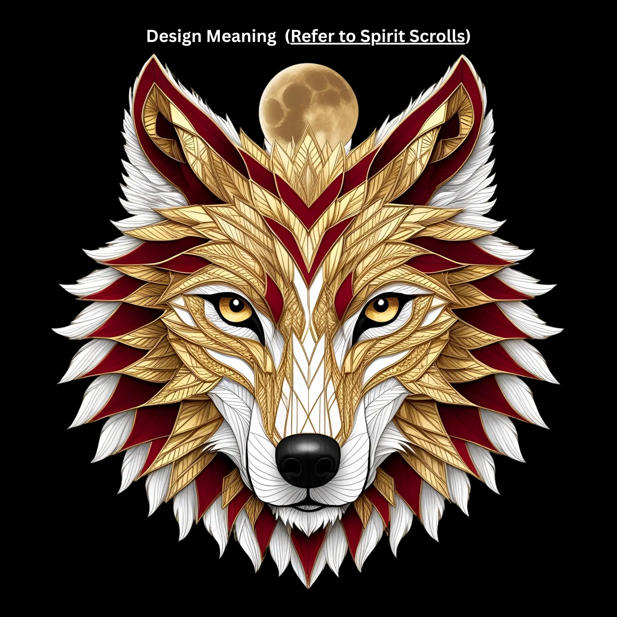 Arcane Guardian Wolf Oversized Tee - 4