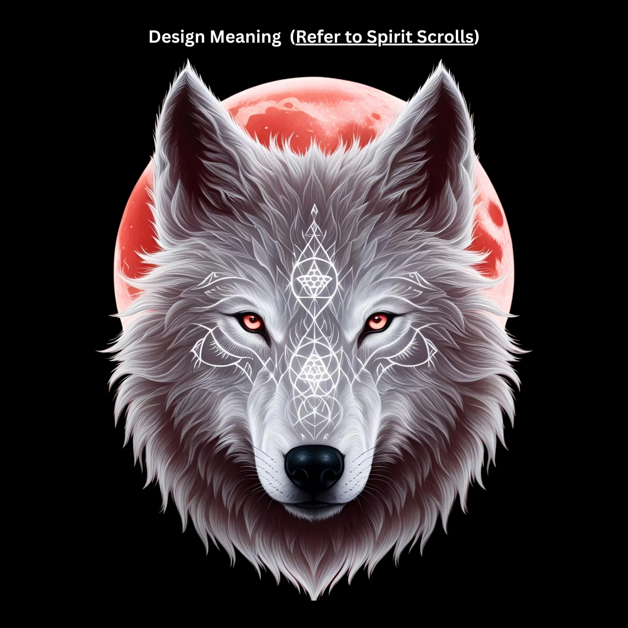 Celestial Wolf Oversized Tee - Image 4